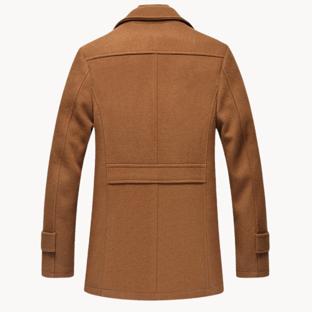 Men's Wool Blend Blazer Jacket - Classic Tailored Fit