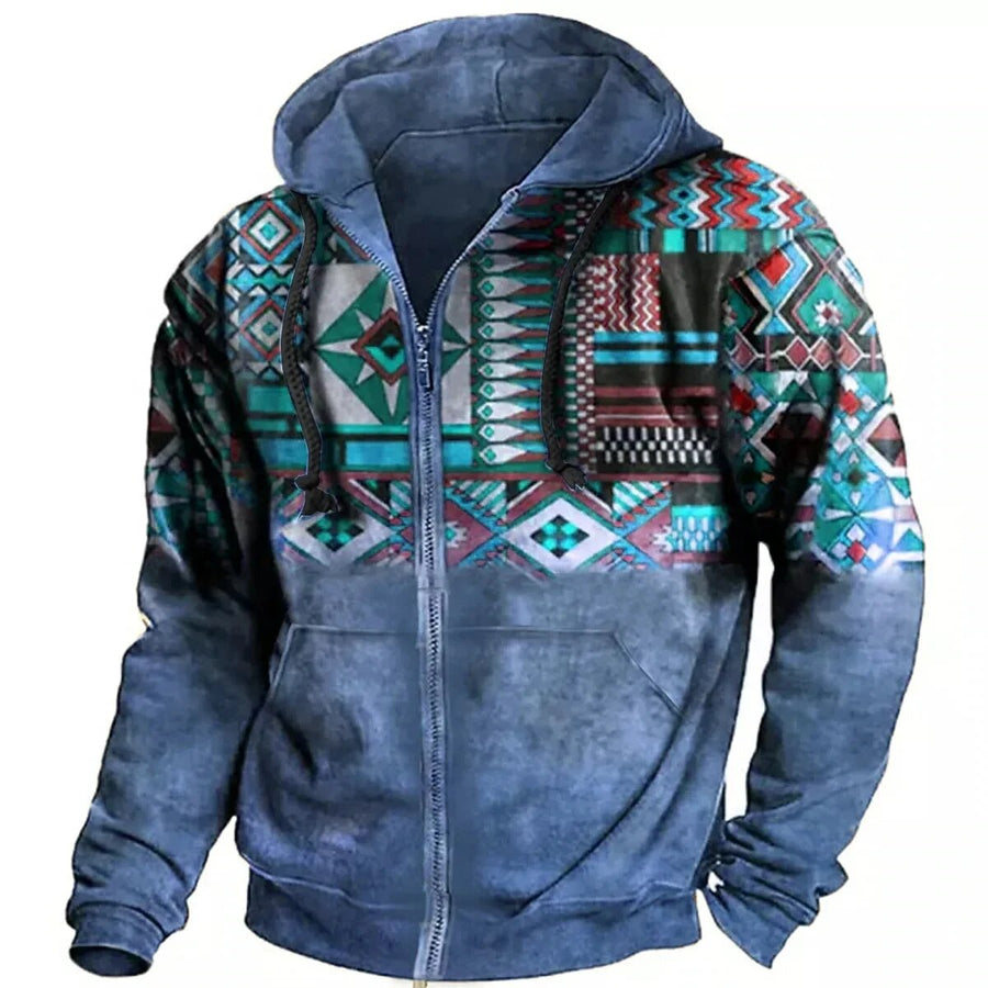 Men's Zip Hoodie Winter Jacket - Casual Comfort