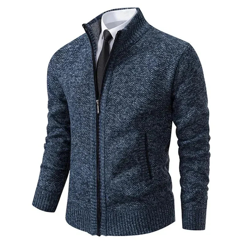 Men's Zip-Up Vest - Classic Layering Essential - Blue