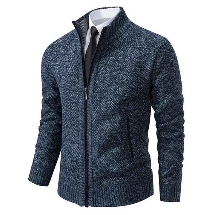 Men's Zip-Up Vest - Classic Layering Essential - Blue