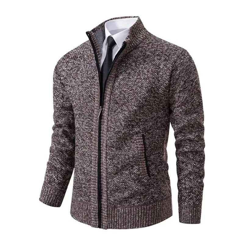 Men's Zip-Up Vest - Classic Layering Essential - Coral