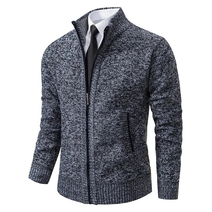 Men's Zip-Up Vest - Classic Layering Essential - Dark Grey