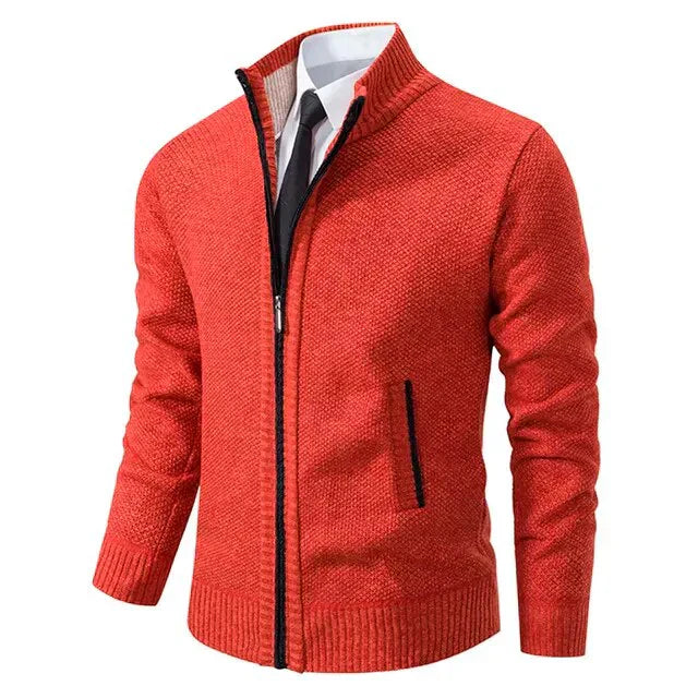 Men's Zip-Up Vest - Classic Layering Essential - Red