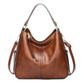 Women's Casual Retro Shoulder Bag - Soft Structured Design
