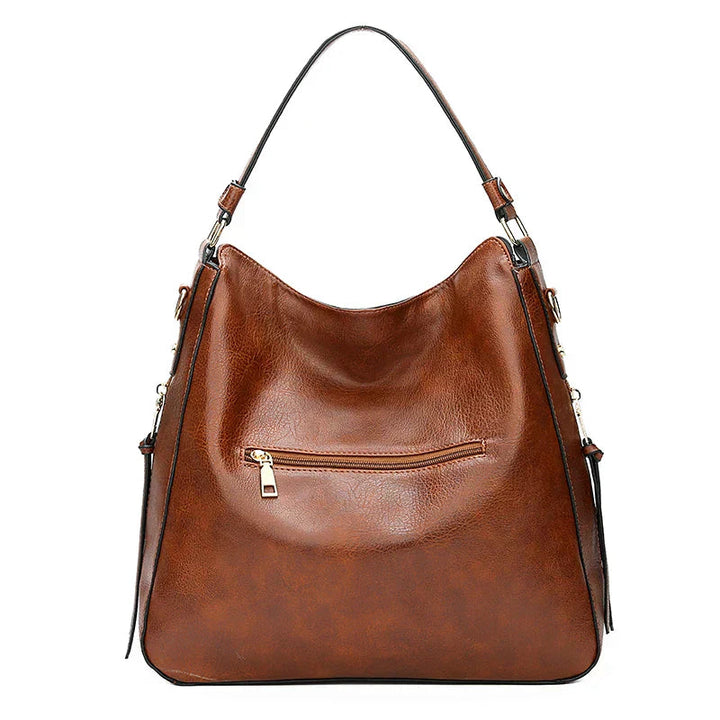 Women's Casual Retro Shoulder Bag - Soft Structured Design