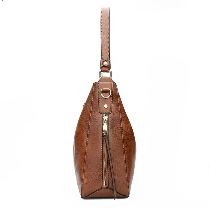 Women's Casual Retro Shoulder Bag - Soft Structured Design
