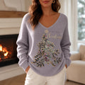 Women's Christmas Tree Graphic Sweater - Holiday Knit