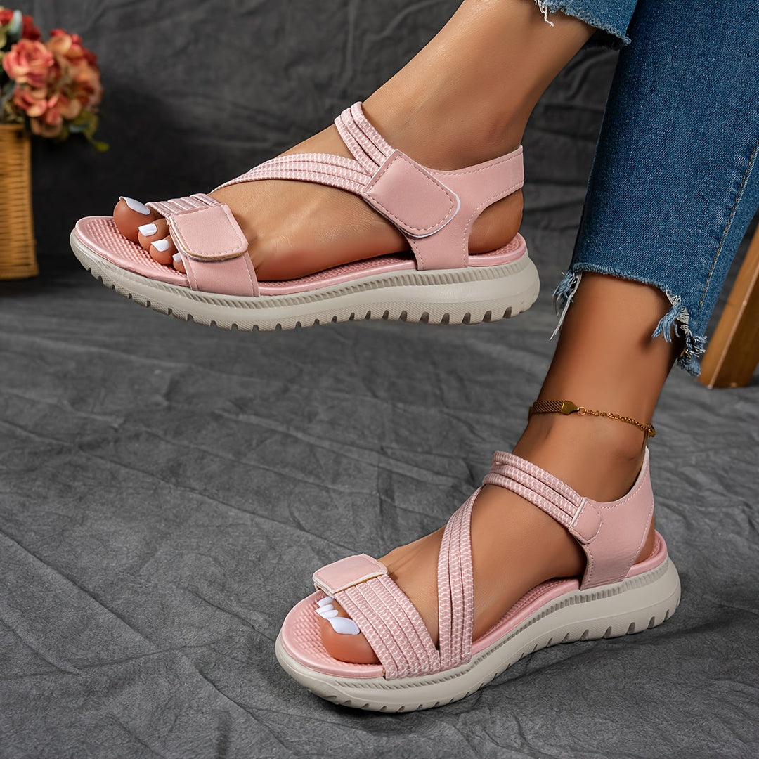 Women's Everyday Comfort Sandals in pink, Adjustable Straps