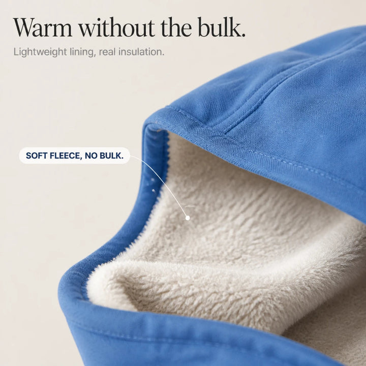 Women's Fleece-Lined Hooded Winter Jacket - Windproof Warmth