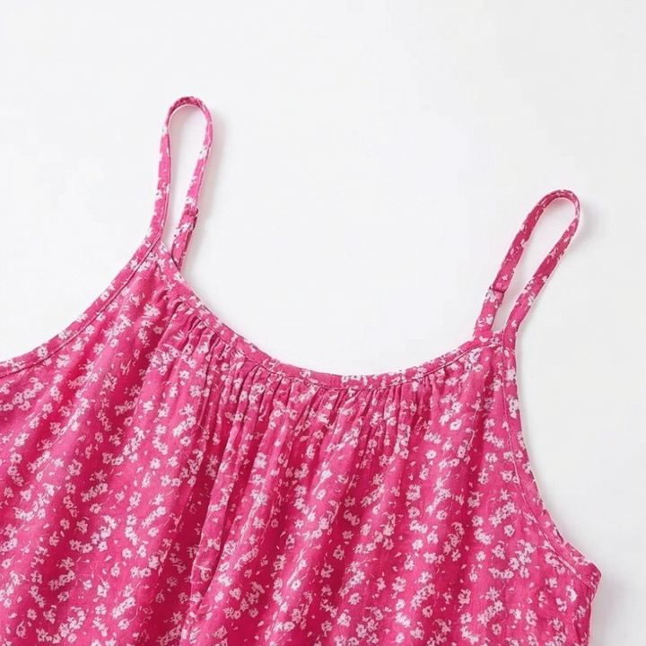 Women's Floral Slip Dress - Lightweight Summer A-Line