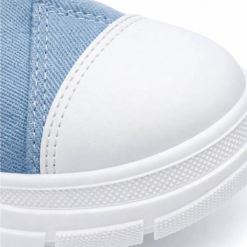 Women's Lace-Up Platform Ankle Boots - Flexible Sole Sneaker Style