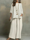 Women's Lightweight Two-Piece Set - Relaxed Summer Style