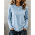 Women's Long Sleeve Crew Neck Top - Classic Everyday Essential