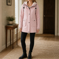 Women's Longline Hooded Parka - Warm & Slim Fit