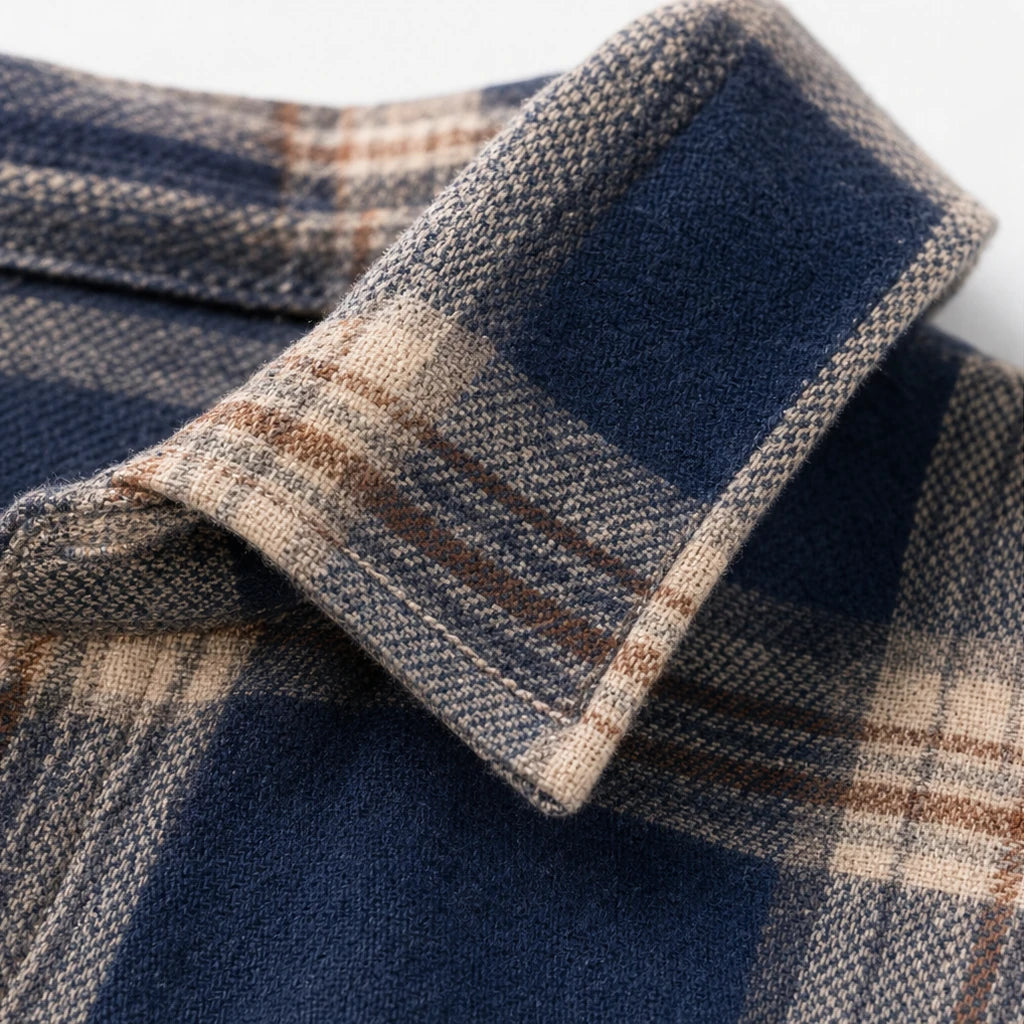 Women's Plaid Button-Front Blouse - Relaxed Fit