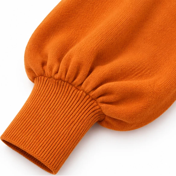 Women's Pleated Shoulder Lantern Sleeve Sweater - Relaxed Fit