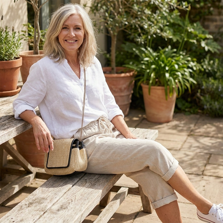 Women's Relaxed Knee-Length Shorts - Lightweight Comfort