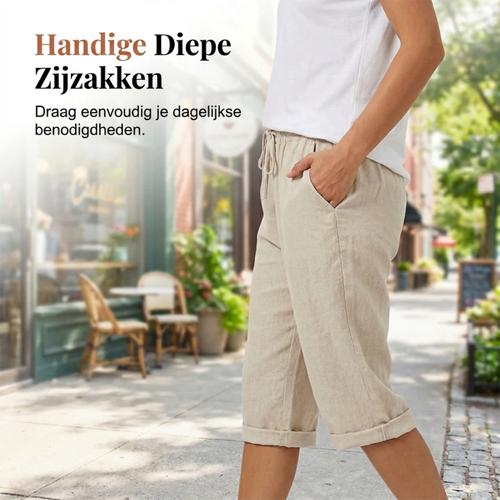 Women's Relaxed Knee-Length Shorts - Lightweight Comfort