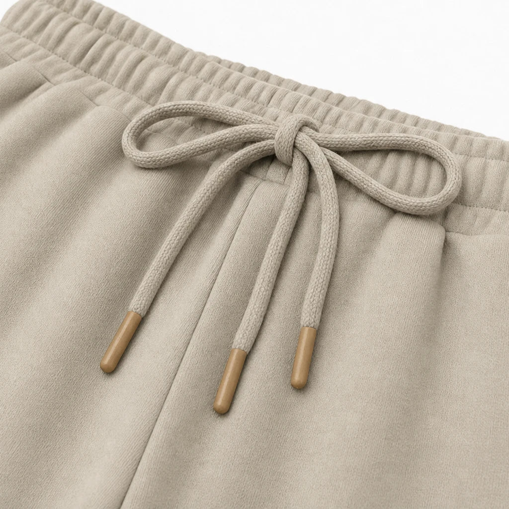 Women's Ribbed Oversized Lounge Set – Wide-Leg Pants & Top