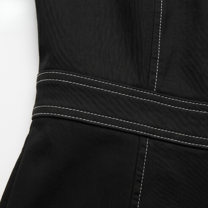 Women's Sculpted Halter Jumpsuit - Wide Leg