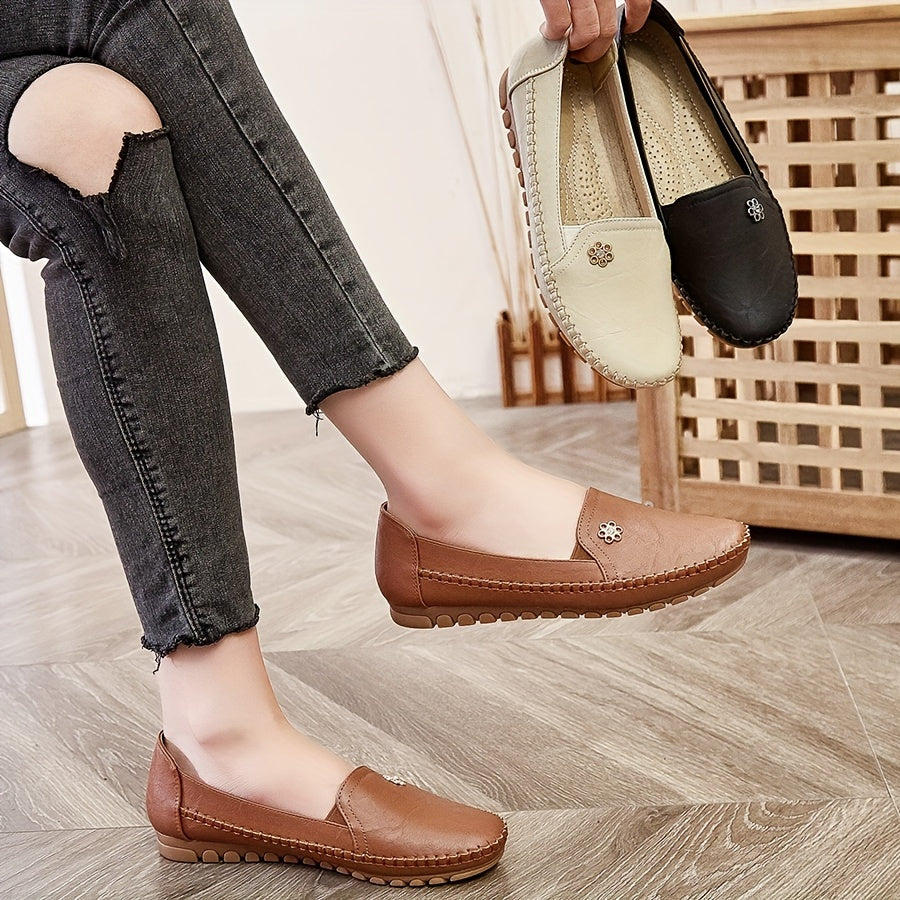 Women's Soft Slip-On Loafers - Effortless Comfort & Style