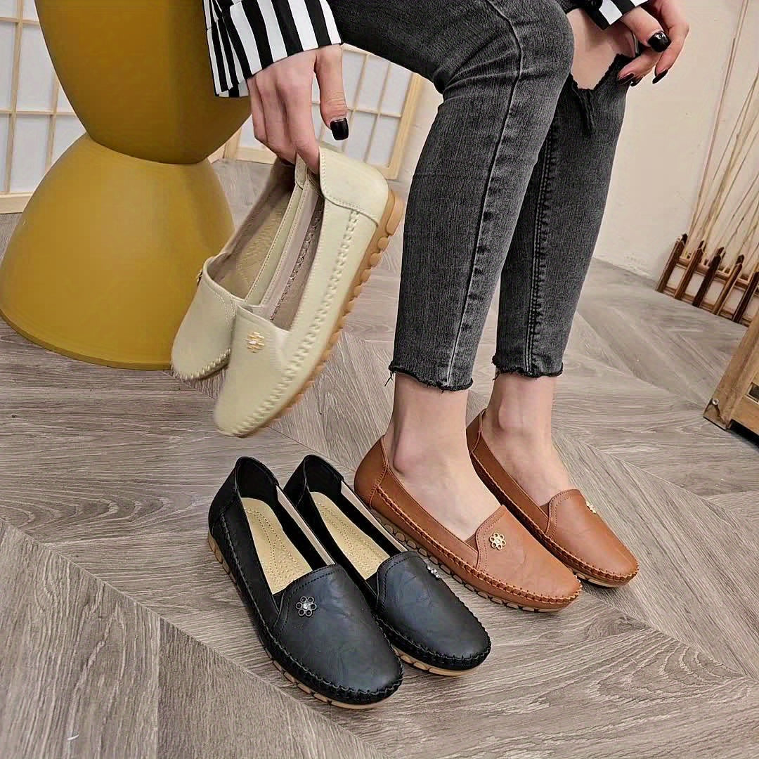 Women's Soft Slip-On Loafers - Effortless Comfort & Style