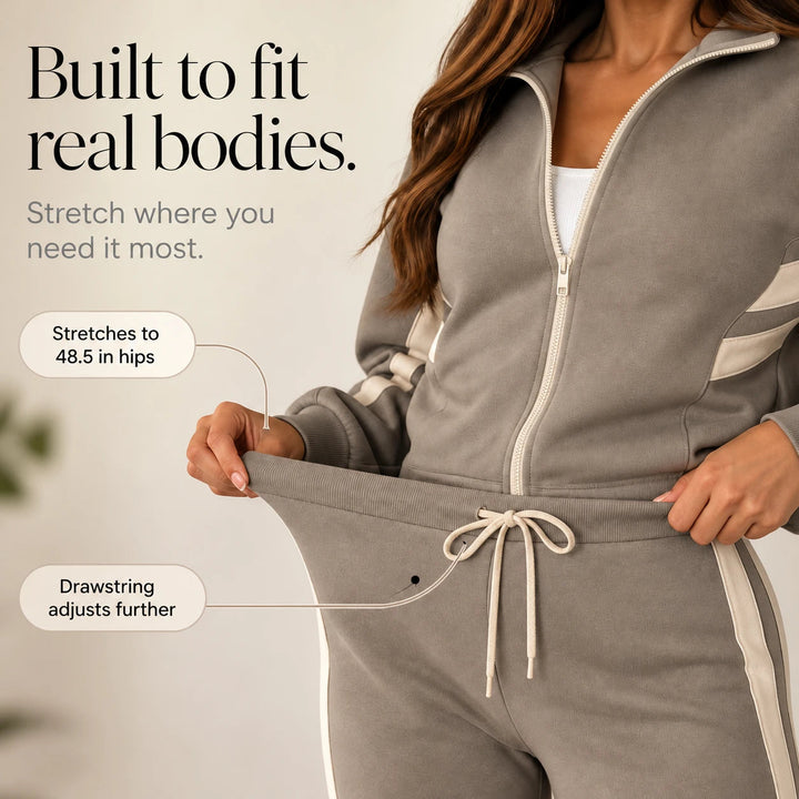 Women's Striped Lounge Set - Coordinated Two-Piece