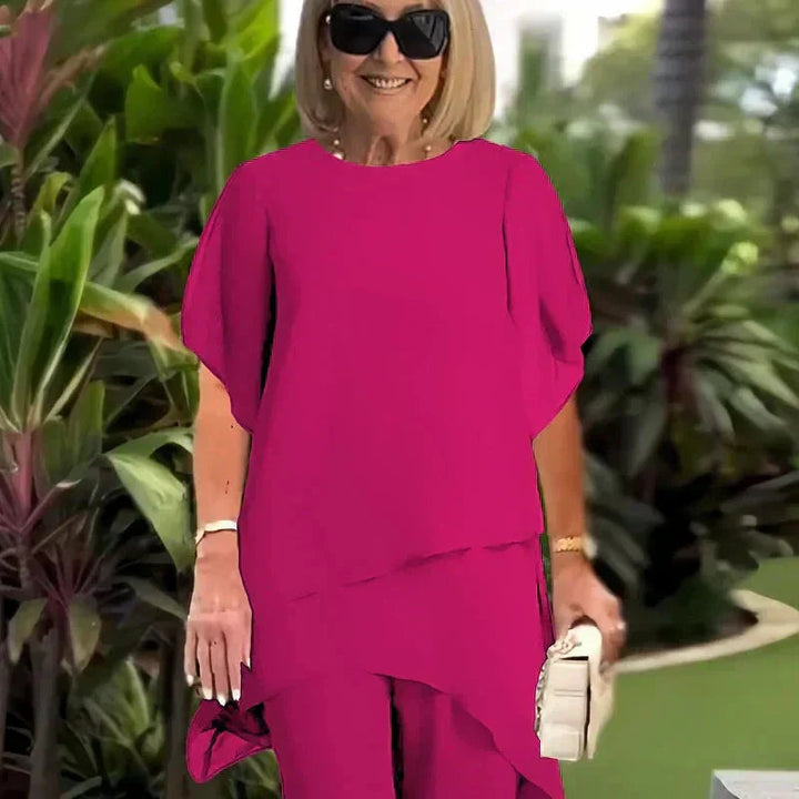 Women's Two-Piece Set - Relaxed Elegance