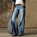 Women's Vintage Wide-Leg Jeans - Timeless Comfort